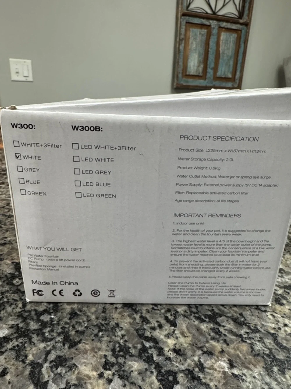 Wopet 2L Pet Water Fountain NEW